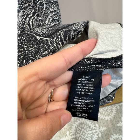 Marchesa Voyage Feather Print Twill Mini Dress Size 2 - Picture 5 of 7